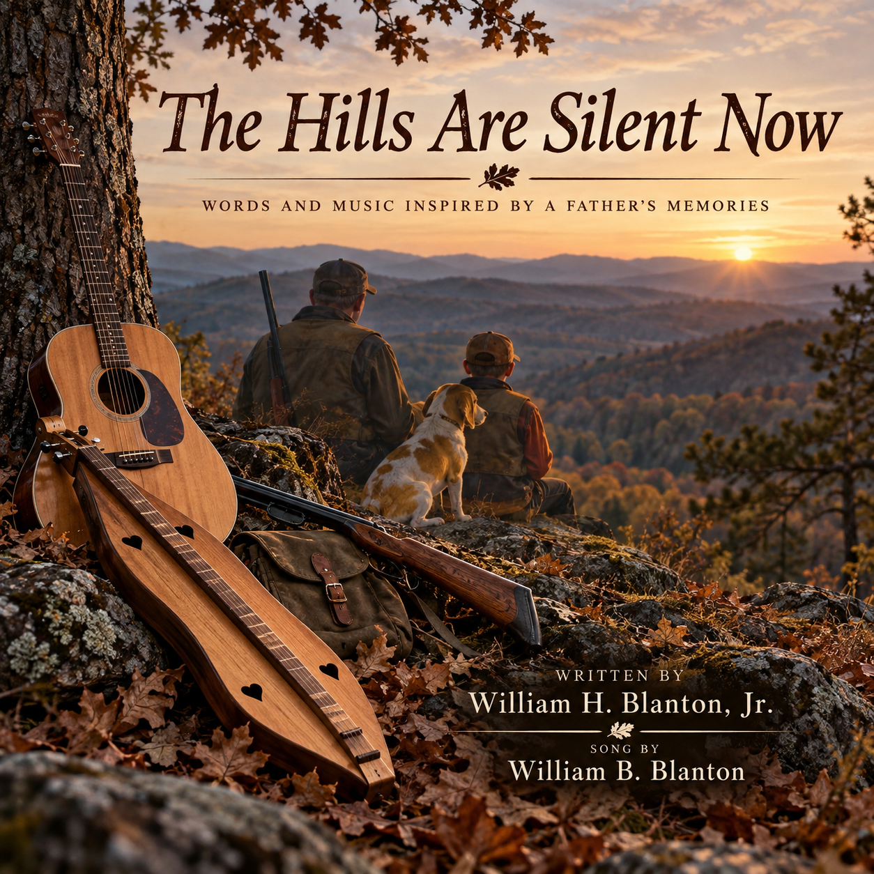 The Hills Are Silent Now artwork crediting William H. Blanton, Jr. and William B. Blanton